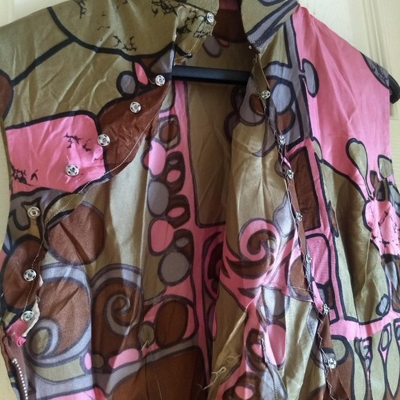 vintage 50s handmade sleeveless cheong sam shift dress EUC - Picture 3 of 11